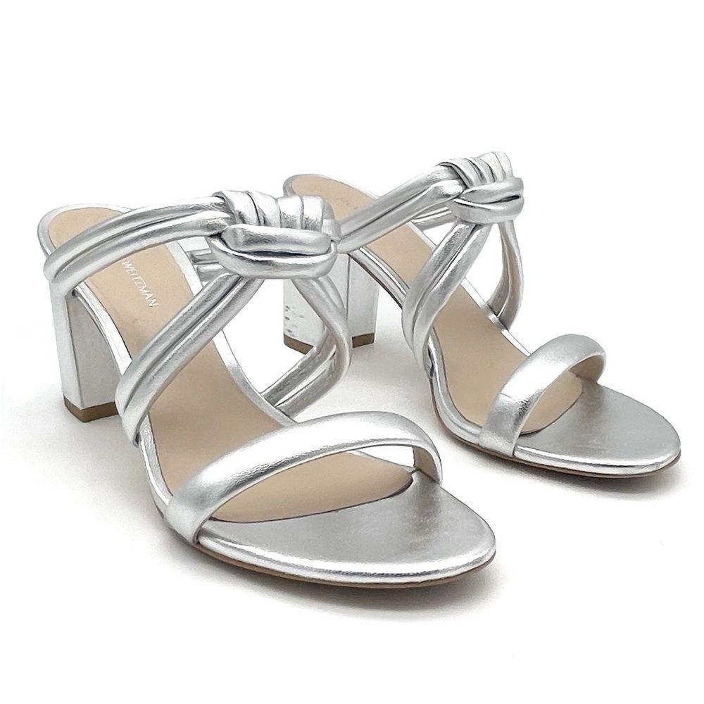 Stuart Weitzman Twist 75 Knot Block Heel Sandal M… - image 1